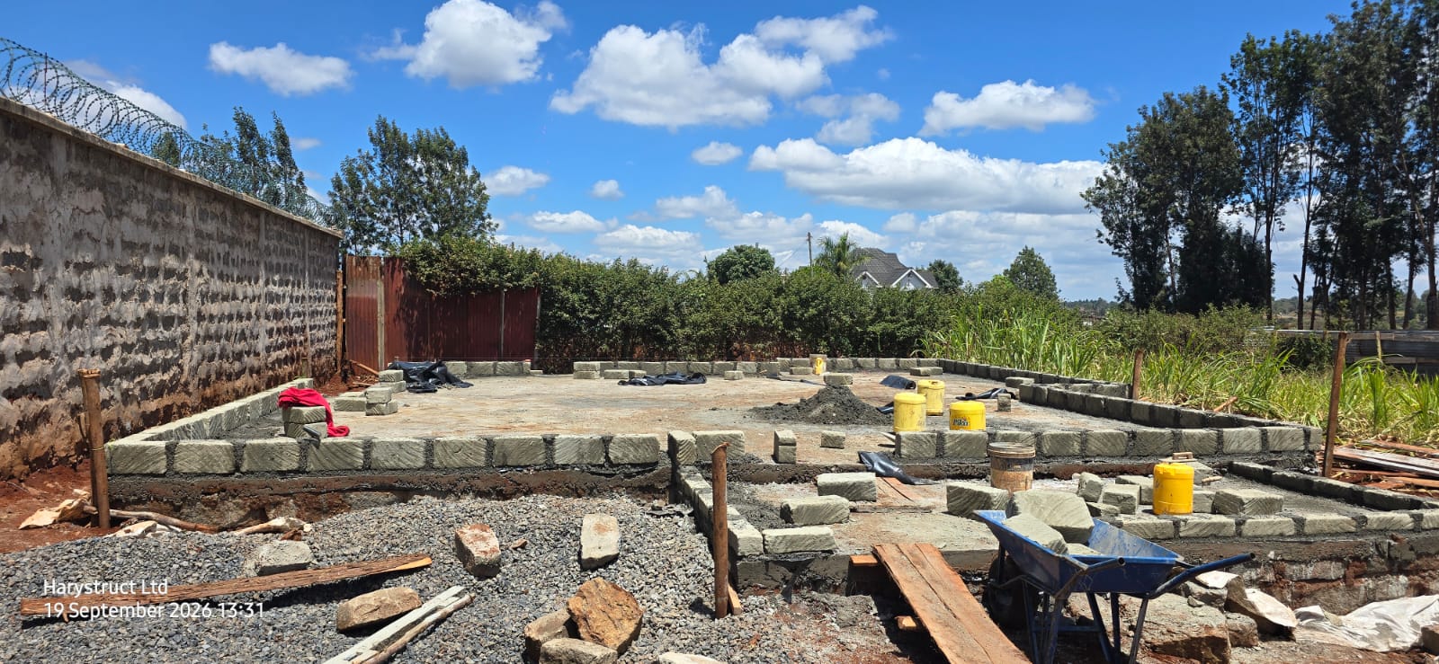 Harystruct foundation slab construction